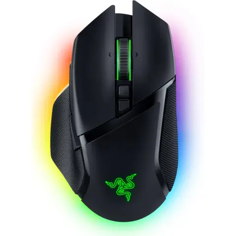 Razer Basilisk V3 Pro - Anpassbare kabellose Gaming-Maus HyperScroll Tilt Wheel (Focus Pro 30K Optischer Sensor, 13-Zonen Chroma-Beleuchtung, 10+1 Programmierbare Tasten) Schwarz