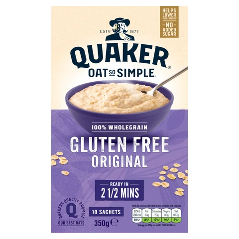 Quaker Oats So Simple Gluten Free 10 Sachets 350g