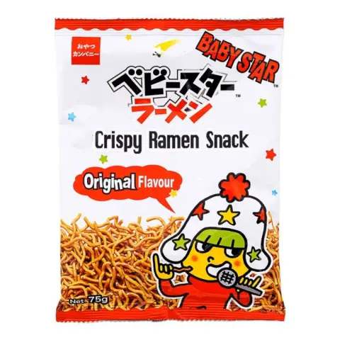 Baby Star Crispy Ramen Snack Original (Thin) 75g 童星拉面干脆面 75g