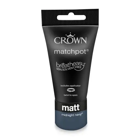 CROWN Matt Emulsion Midnight Navy 40ML