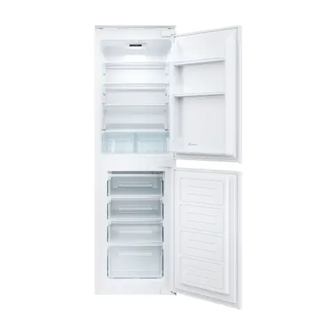 CANDY Integrated Static Fridge Freezer CB50S518EK， 50/50， E Energy Class， White