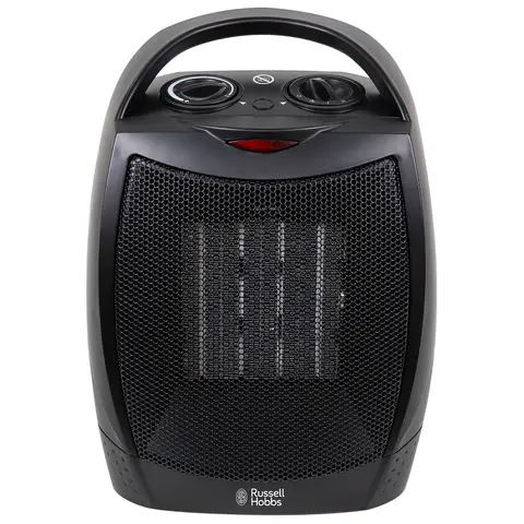 Russell Hobbs Portable Ceramic Heater 1.5kW - Black, RHFH1006B