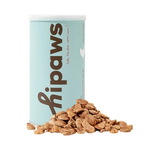 Hipaws Freeze-dried Chicken Heart Pet Treats (50g)