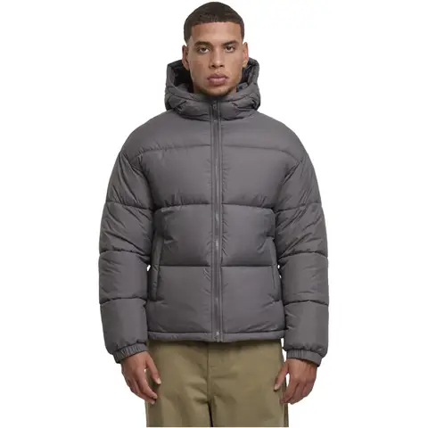 Urban Classics Basic Pufferjacke mit Kapuze Winterjacke/Mantel magnet L