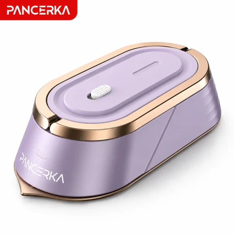 PANCERKA Défroisseur vapeur portable 400 W, 110–240 V à large plage de tension, chauffe rapide, fer à repasser vapeur léger et maniable, finition mate en ABS de qualité supérieure, pour le voyage et la maison