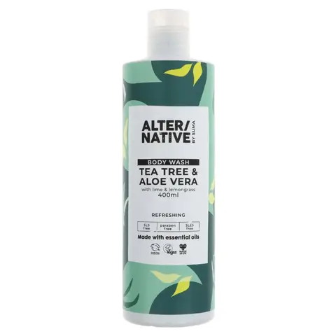 Alter/native By Suma Body Wash - Tea Tree & Aloe 400ml
