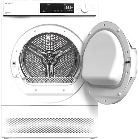 [Free Installation] Sharp KD-NCB8S7PW91-EN 8kg Condenser Tumble Dryer - White - B Rated