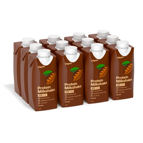 Vilgain Protein Milkshake Cocoa - 12 x 330ml