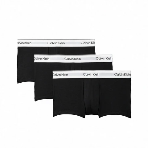 Calvin Klein 3-pack low rise trunks - Icon Cotton Stretch - Zwart 2 XL