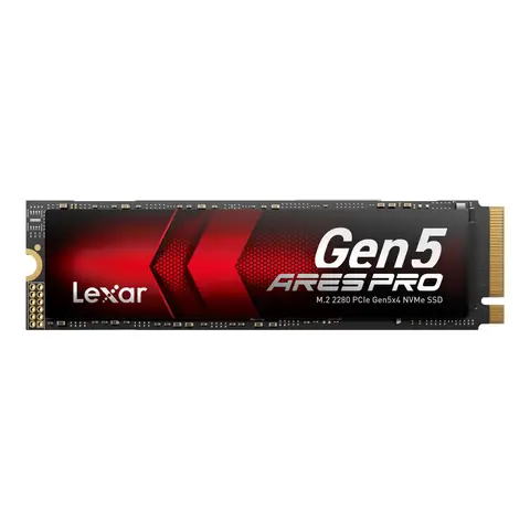 Lexar ARES PRO 2TB Gen5 NVME M.2 SSD, PCIe 5.0 x 4 Internal SSD, Up to 14,000 MB/s Read, for AI Applications, AAA Gaming, Video Editing, Compatible with PC, Laptops & PS5, 5 Year Limited Warranty