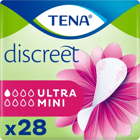 Tena Discreet Ultra Mini inlegkruisjes - 28 stuks