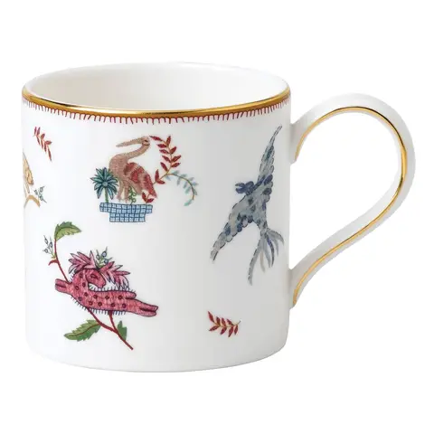 WEDGWOOD Kit Kemp Mythical Creatures Fein Bone China Becher mit 22K Goldrand, 290ml