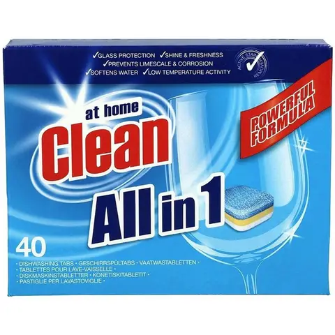 At Home Clean Alles-in-1 Vaatwastabletten 40 x 18 g