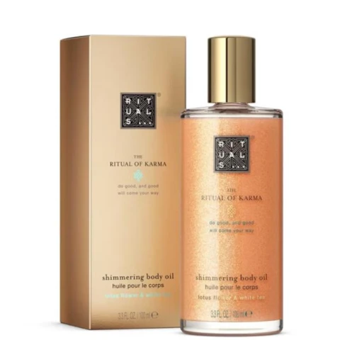 Rituals Karma Soul Huile pour le Corps Éclatante 100ml Lotus Sacré et Thé Blanc Biologique