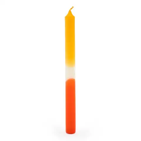 Candlelight Taper Candles Ombre Orange 6pcs