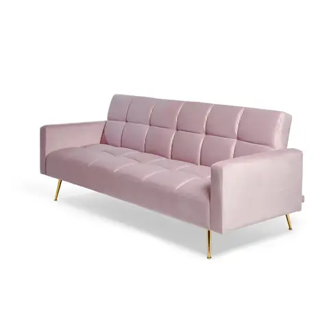 jahnke Schlafsofa CHILLAX POSH EU Samt Zartrosa