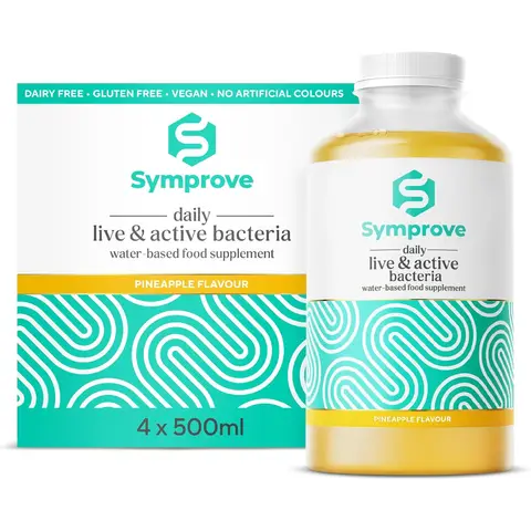 Symprove Live & Active Water-Based Hydration Support Supplement Pineapple Flavour - 4 Week Pack