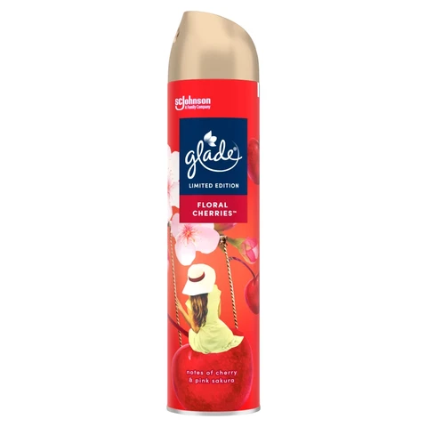 Glade Air Freshener Spray, Floral Cherries, 300ml