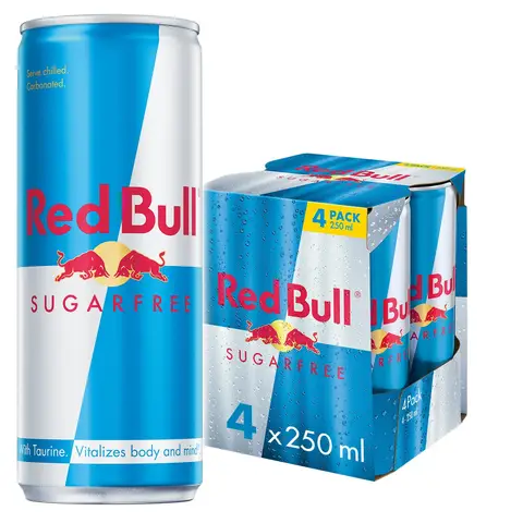 Red Bull Sugarfree Energy Drink 250ml 4 Pack