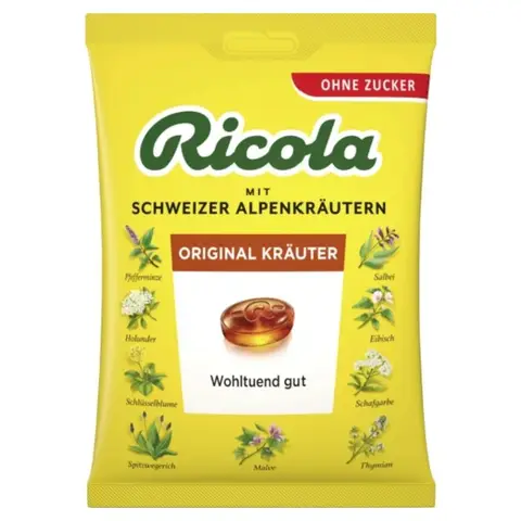 Ricola Original zuckerfreies Kräuterbonbon 75g