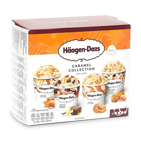 Häagen-Dazs Caramel Collection Mini Cup Ice Cream 4 x 95ml