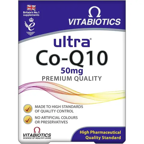 Vitabiotics Ultra CoEnzyme Q10 50mg Energy Support Tablets - 60 Tablets