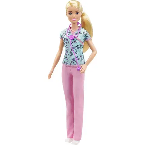 Barbie verpleegsterpop - 30 cm, multikleurig