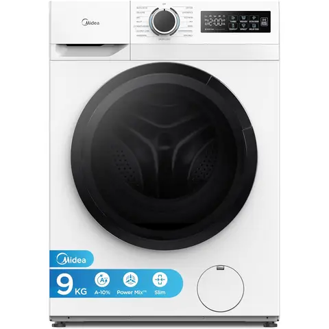 Midea MF110W90BA10/W  9kg 1400rpm Freestanding Washing Machine - White - A Rated