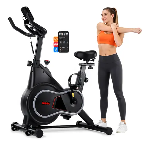 KeHot Leiser magnetischer Heimtrainer, 150 kg Tragfähigkeit, Smart-App, Heim-Fitnessstudio