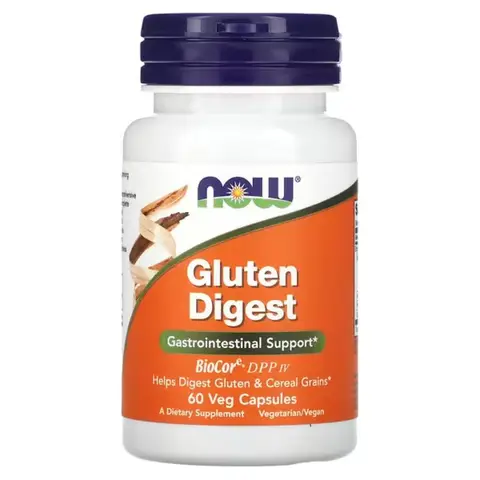 NOW Foods Gluten Digest Capsules Vegan - 60 Capsules