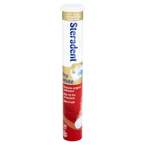 Steradent Pro White 30 Tablets