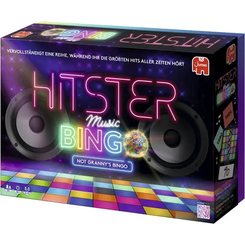 Hitster Bingo, Musik-Brettspiel, ab 12 Jahren, 2-6 Spieler, Perfekt für Spielabende, Partys und Familienspaß, Deutsch (DE)