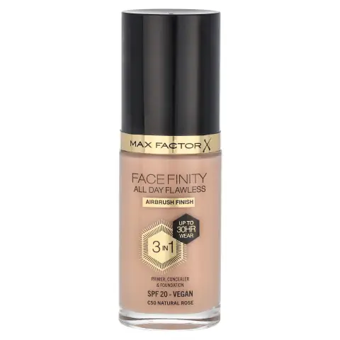 Max Factor Facefinity All Day Flawless 3 In 1 Foundation 30 ml - C50 Natural Rose