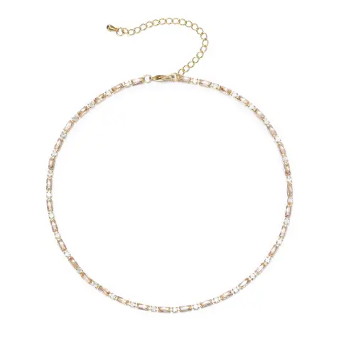 Ever Faith Tennis Necklaces for Women, Cubic Zirconia Necklace Choker Necklace Classic Dainty Jewelry Gifts