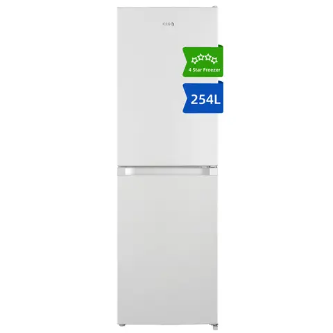 CHiQ JKR254LWE 54cm Wide 176cm Tall Low Frost Freestanding Fridge Freezer - 254L - White - E Rated