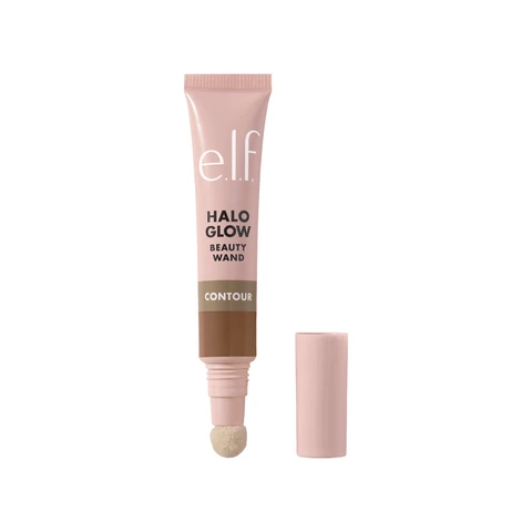 e.l.f. Halo Glow Contour Beauty Wand Light/Medium 10 ml – Verblendbare flüssige Konturierstift mit Cushion-Tip-Applikator für ein strahlendes Finish