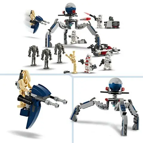 LEGO Star Wars 75372 The Clone Wars Clone Trooper & Battle Droid Battle Pack Set