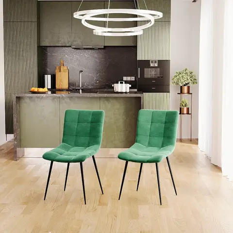 Vida Designs Dining Chairs Richton Green 2 Pieces