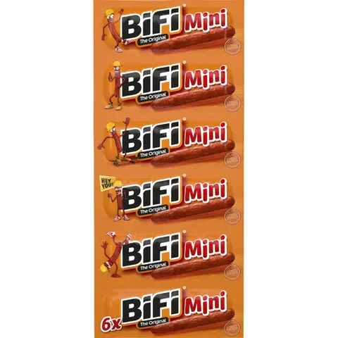 Bifi Mini Salami Worstjes - 6 stuks, 60 g