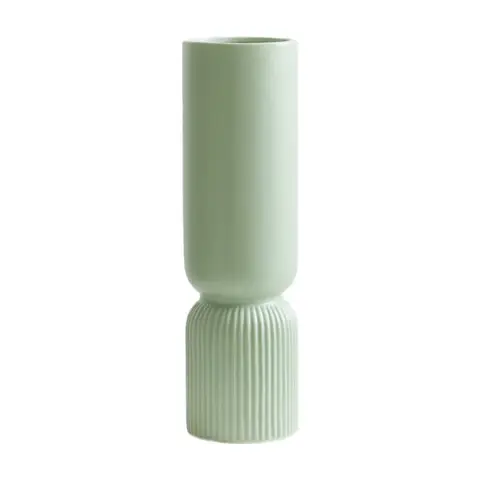 Premier Housewares Keramik-Design-Sagegrün-Vase, robust und geräumig, leichtgewichtig, für künstliche Blumen