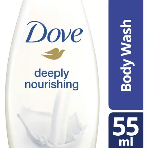 Dove Douchecrème Body Wash, Deeply Nourishing - Mini Reisformaat 55 ml