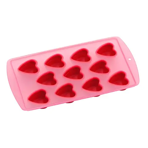 Essentials by Premier 11 Hearts Shaped Ice Cube Tray, Unique Ice Cube Tray, Thermoplastic Rubber Ice Freezing Tray