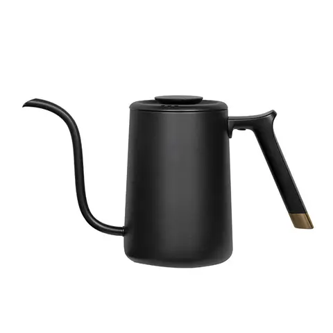 TIMEMORE Fish Pure Coffee Kettle 600ML, Gooseneck Pour Over Kettle,BLACK