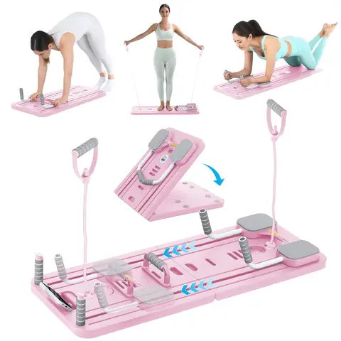 KeHot Planche de Pilates pour entraînement complet du corps – pliable, portable, avec minuteur et tapis antidérapant