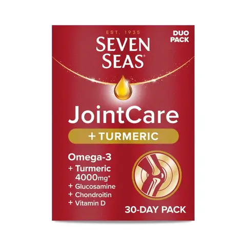 Seven Seas JointCare Turmeric Capsules with Omega-3 & Glucosamine - Pack Size Not Stated