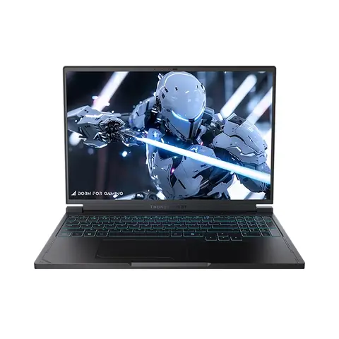 Thunderobot Radiant S16 Gaming Laptop， 16" QHD+ 240Hz 2K Display，  AMD Ryzen 7 7745HX， 16GB DDR5 RAM， 1TB SSD， NVIDIA GeForce RTX 5060， RGB Backlit Keyboard， Wi-Fi 6，Black