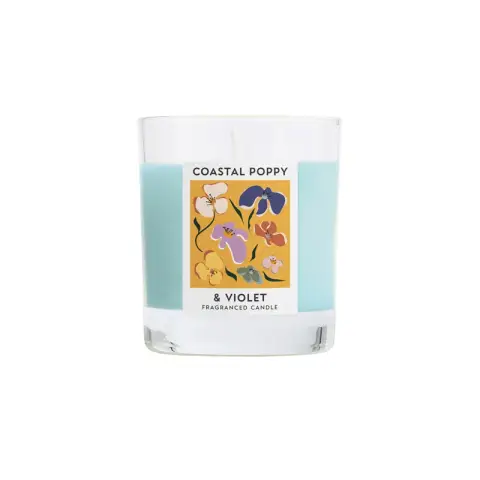 30CL BOXED CANDLE COASTAL POPPY