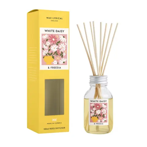 Wax Lyrical Reed Diffuser Flower Market White Daisy 100ml