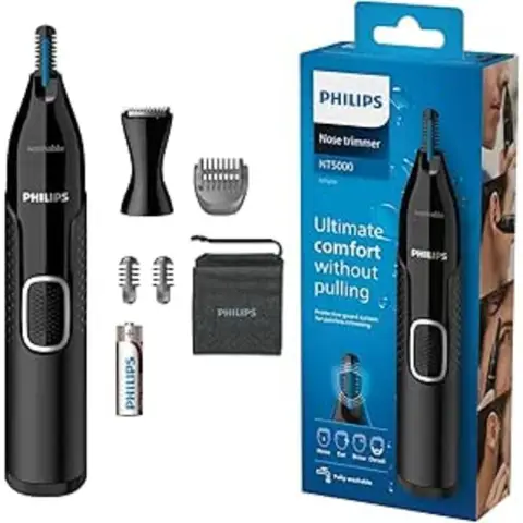 Philips Series 5000 Nasenhaar-, Ohrenhaar- und Augenbrauentrimmer - Schwarz