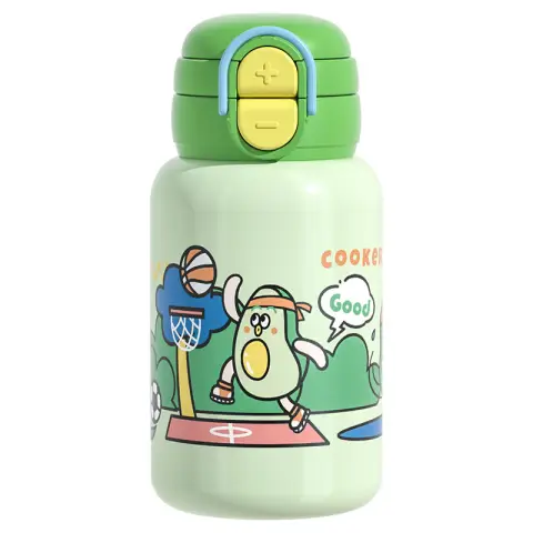 COOKER KING Isolierbecher für Kinder, Isolierkanne für Kinder, großes Fassungsvermögen – 580 ml – Grün –